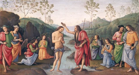 Le Baptême du Christ, du Couvent de San Pietro, Pérouse, 1496-98
